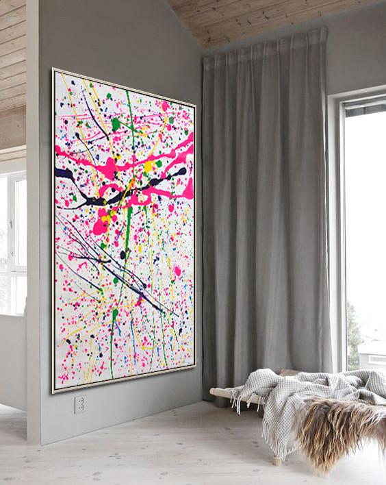 Contemporary Art Drip Painting #XB82B - Click Image to Close